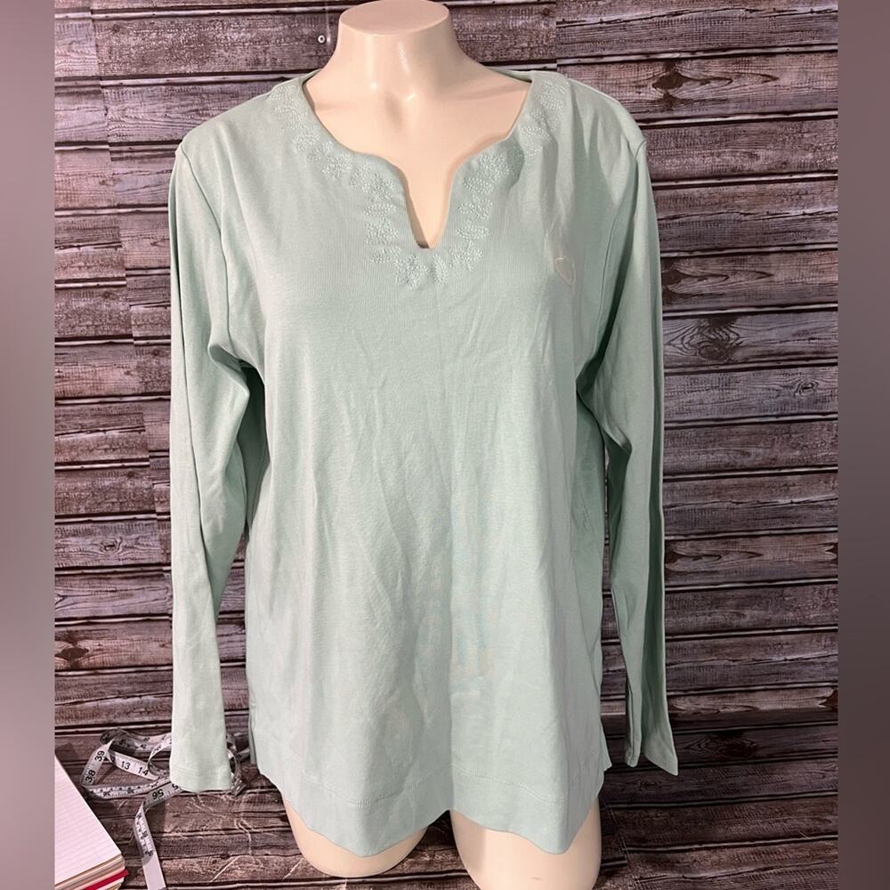 NWT Jockey scalloped long sleeve tee XXL